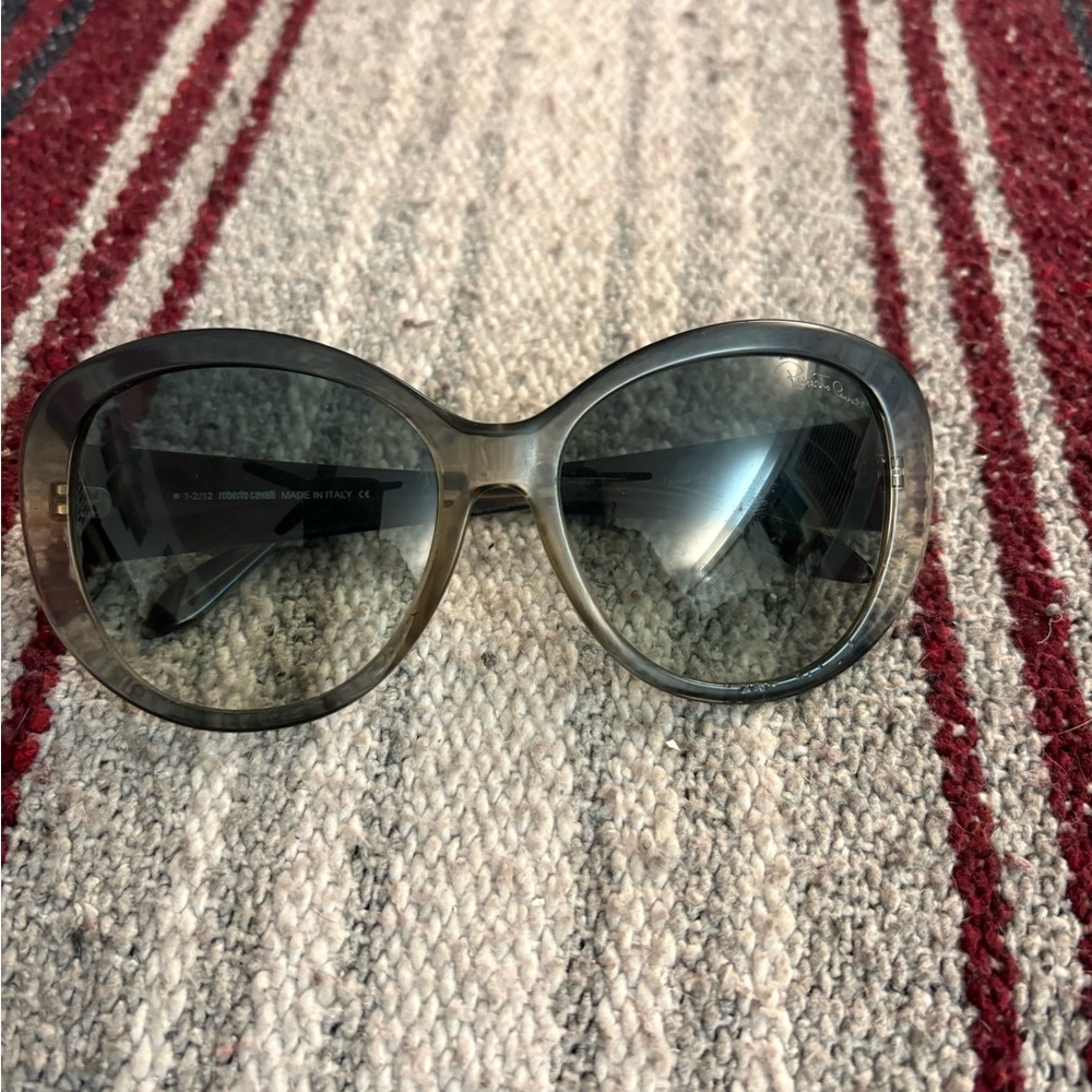 Roberto Cavalli 727S Oversized Gradient Sunglasses — Made in Italy